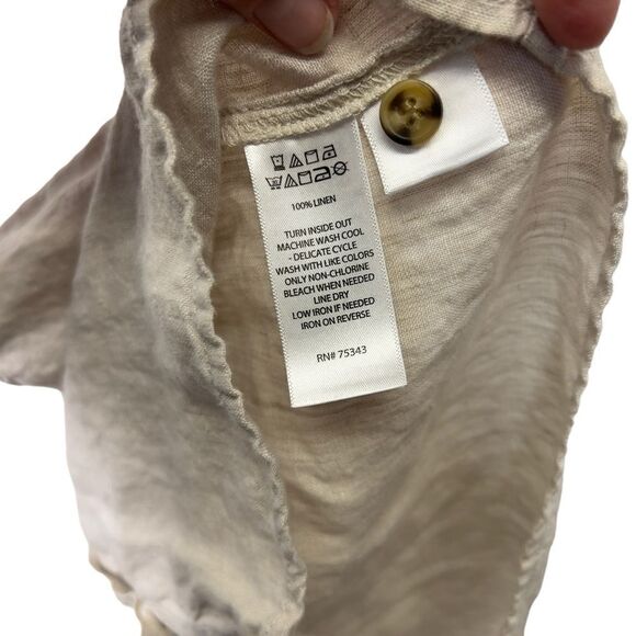 H by Halston Lightweight Linen Sleeveless Button Down Dress Size small - Picture 11 of 15